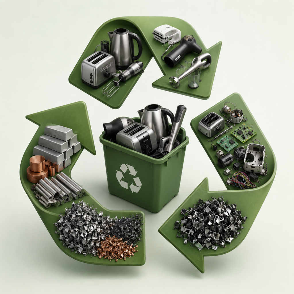 Italy Still Lags Behind Europe in Recycling Small Household Electrical Appliances